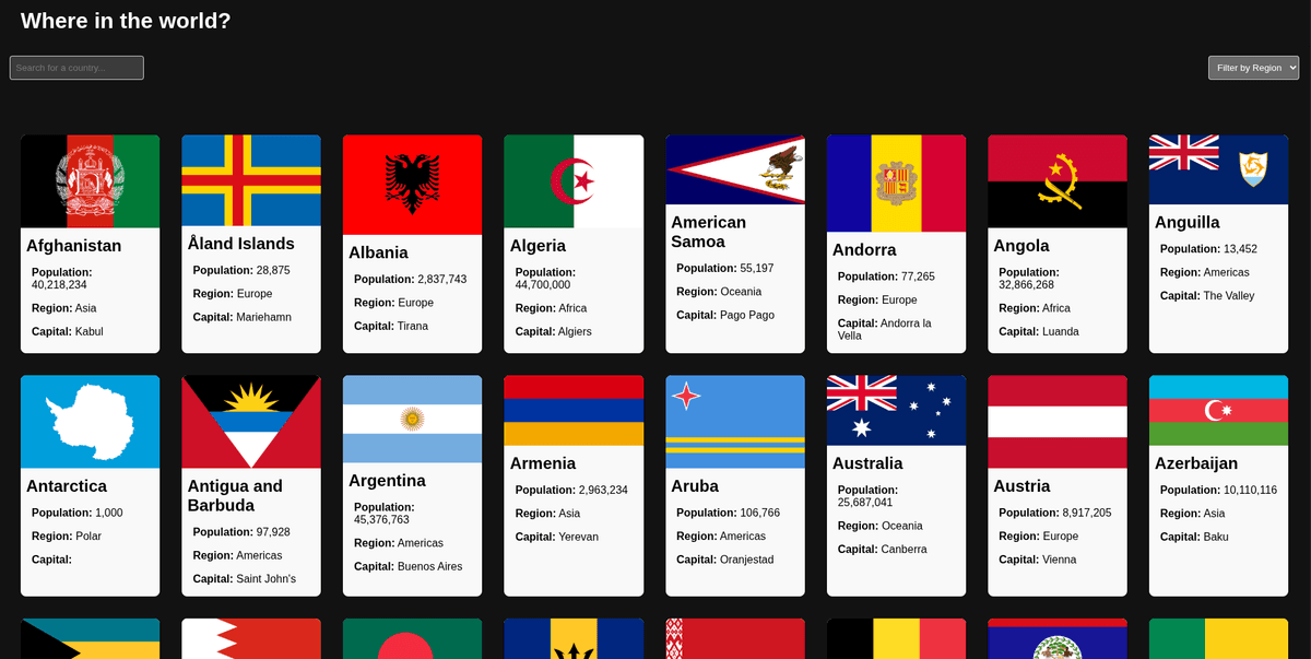 Countries App